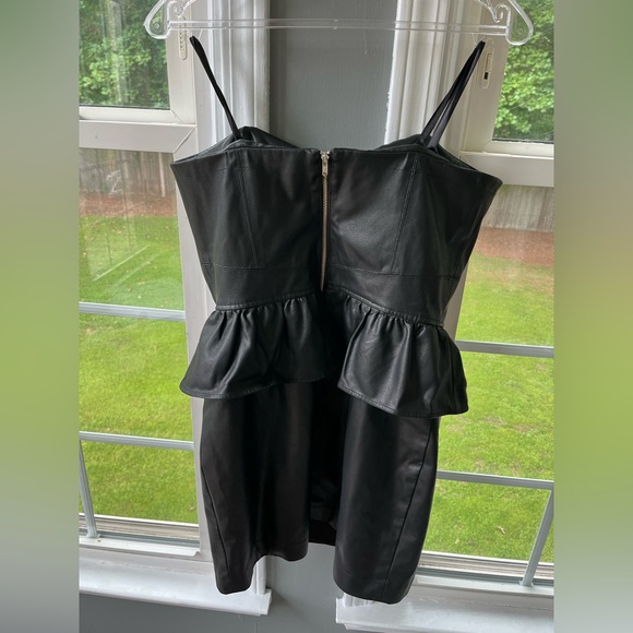 Shoshanna Faux Leather Dress - Picture 6 of 7